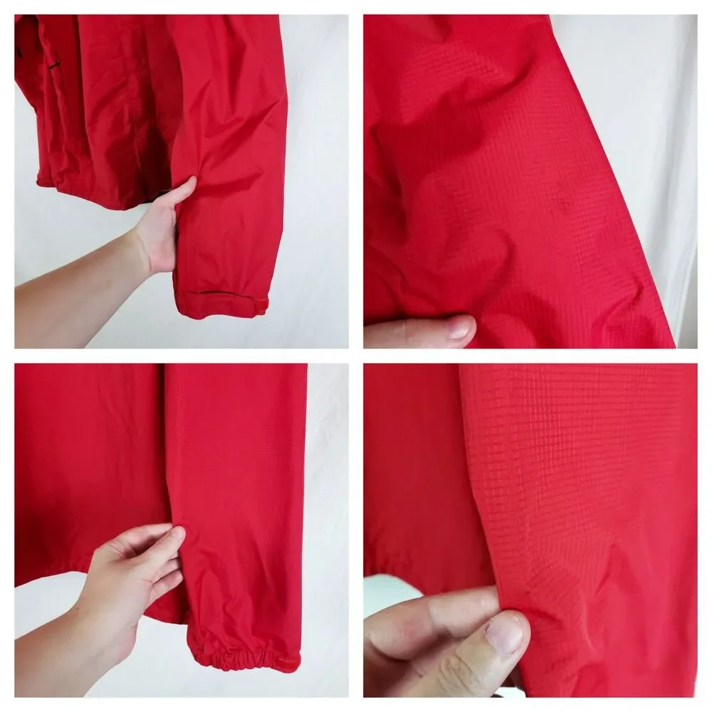 The North Face Hyvent 2.5L Rain Jacket Mens XL Red Lightweight Packable Gorpcore